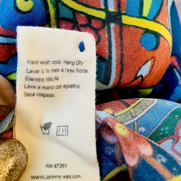 New Johnny Was Valeni Silk Georgette Top Sz S - Picture 9 of 16